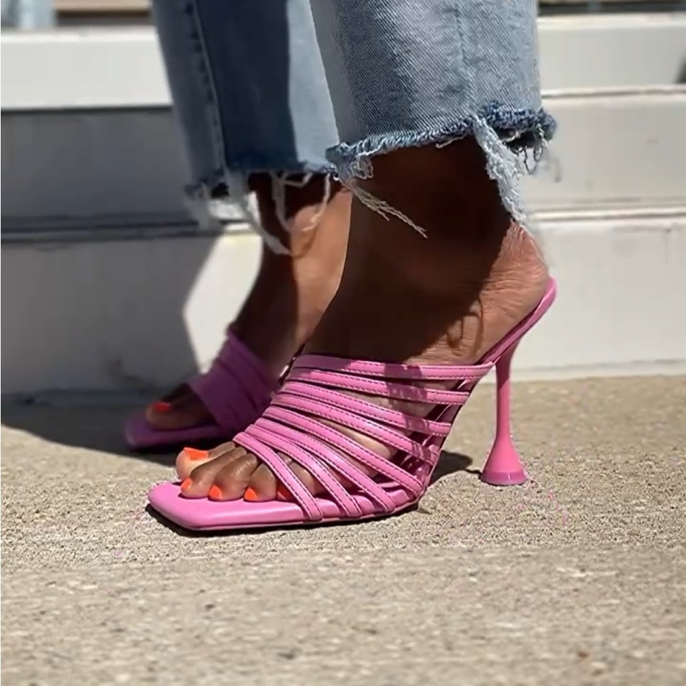 Zara Strappy Mule - Worn Once